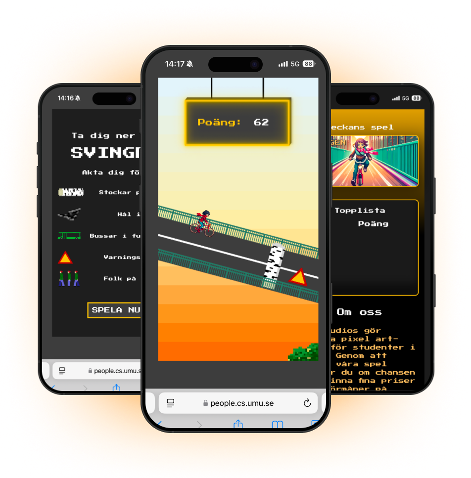 Screenshot of mobile UI